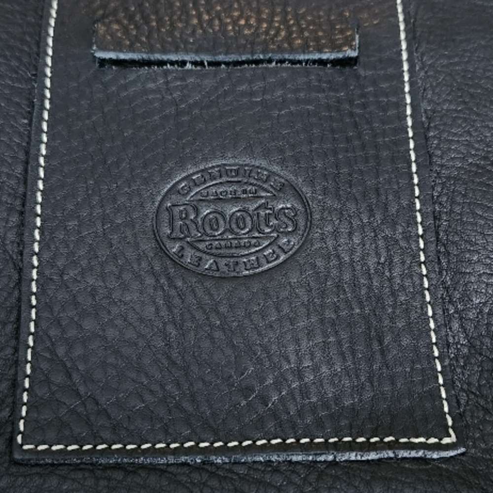 Roots Genuine Leather Black Men's Bag